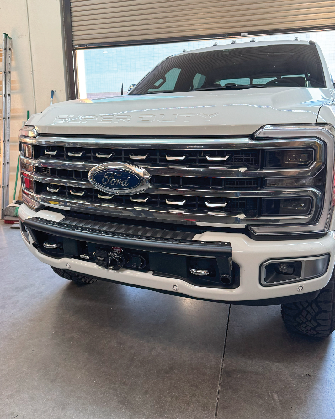 2017 and up Ford F-250 Super Duty Front Light Mount Kit (Stock Bumper)