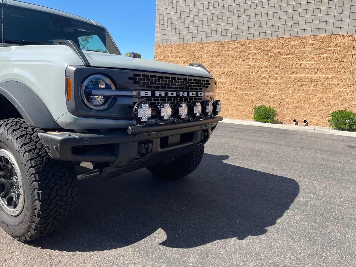 2022-UP Bronco Raptor Front Light Mount Kit  - Use Any Light