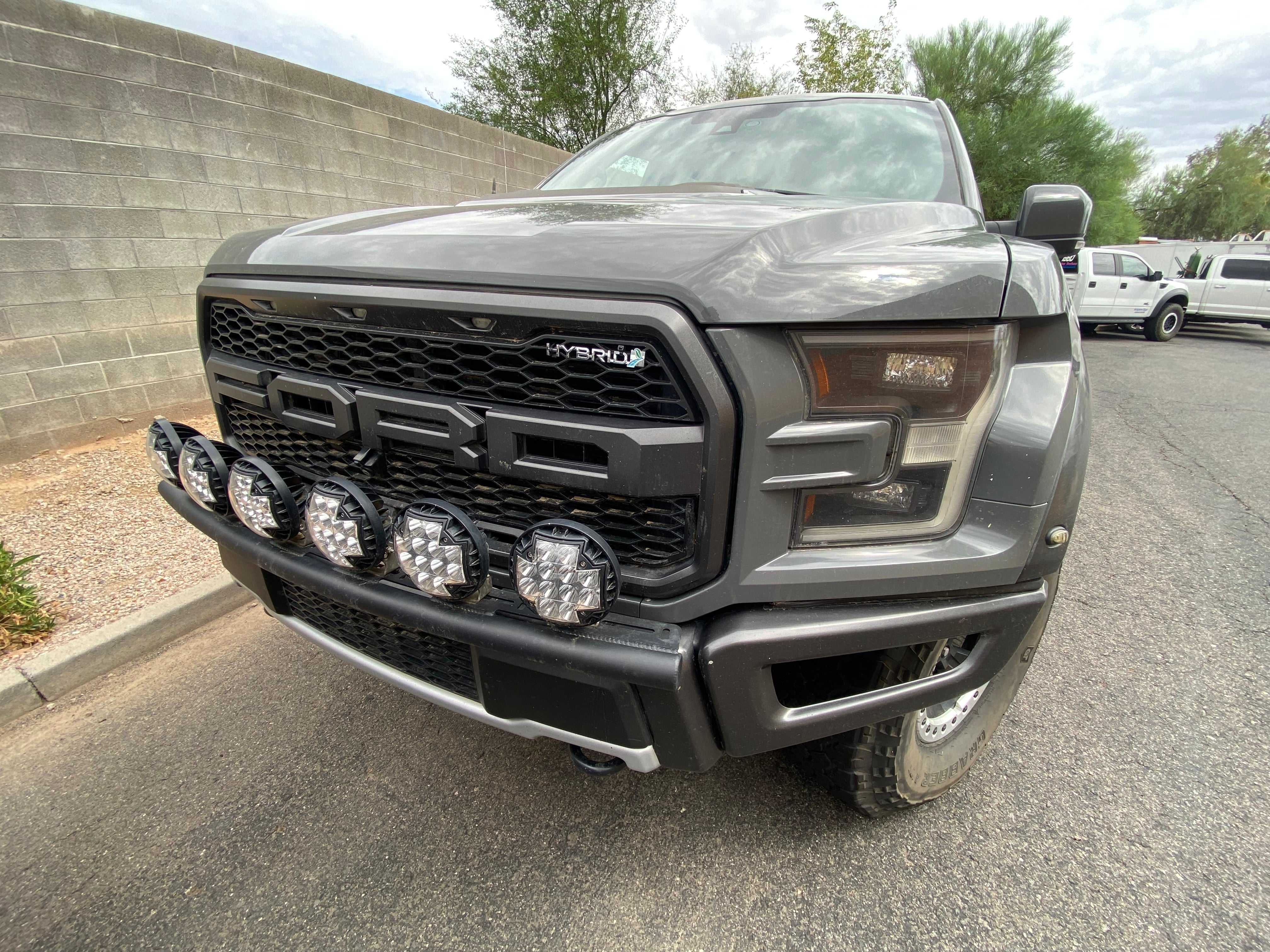 Gen 2 Raptor Front Light Mount Kit (stock bumper) - Use Any Light