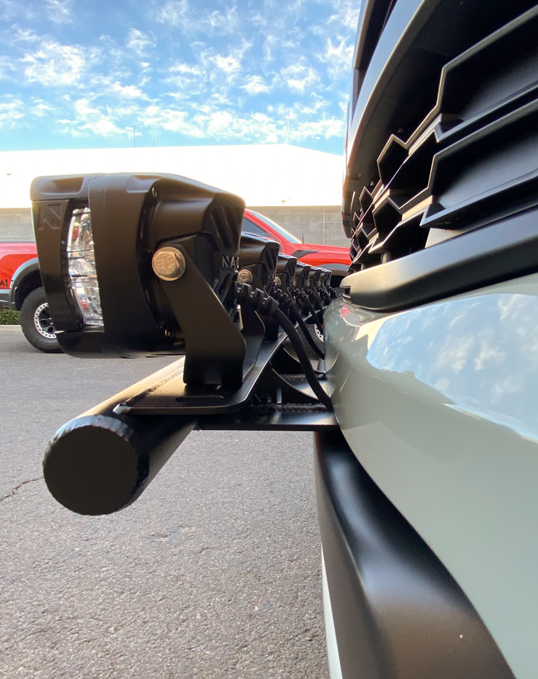 2024 Ranger Raptor Front Light Mount Kit (for stock bumper) - Use Any Light