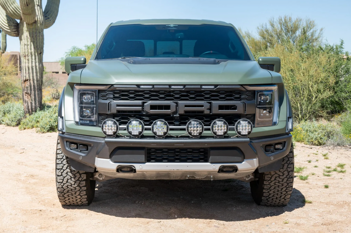 Gen 3 Raptor Front Light Mount Kit (stock bumper) - Use Any Light